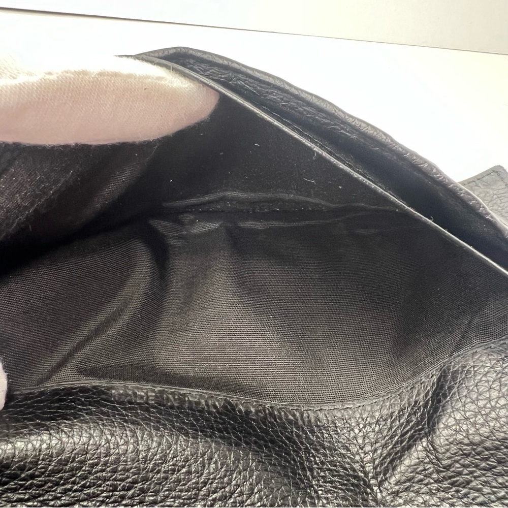 🖤Dior HOMME Black Pebbled Leather Mens Signature Logo Long Wallet RARE!!!! 🖤 - Picture 9 of 11
